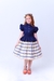 Vestido em tricolinelisa xadrez - loja online