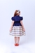 Vestido em tricolinelisa xadrez