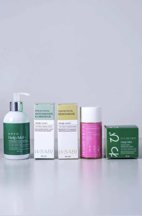 KIT FULL DESPIGMENTANTE PIEL MIXTA - Limpiador, duo de serums, exfoliante, hidratante. +PAD de limpieza de regalo