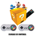 Luminária Retrobox cubo do Mario com 20 mil jogos