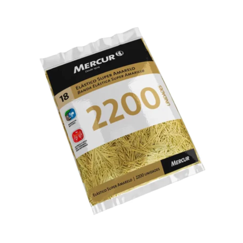 Elástico para Dinheiro com 2200unds Super Amarelo - Mercur
