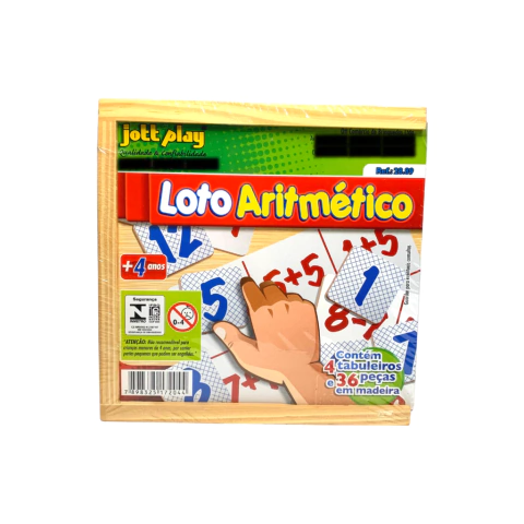 Loto Aritmético c/ 40 Peças - Jottplay7898325172044