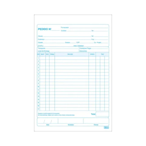 Talão Pedido 1/18 com 02vias x 40fls - Tlibra