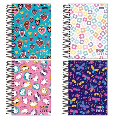 Agenda Espiral Pop Collection 2025 - Foroni