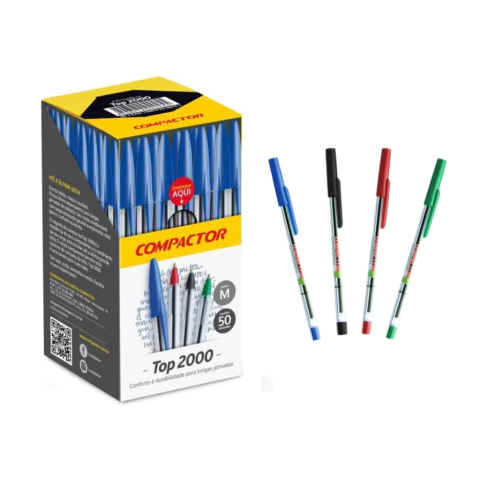 Caneta Compactor 0,7mm com 50unds