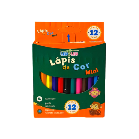 Lápis de Cor c/ 12 Cores Meio - Leo & Leo