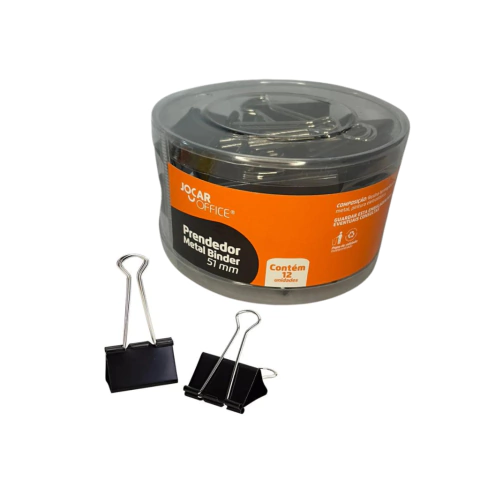 Prendedor Binder 51mm x 12unds - Leo e Leo