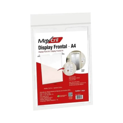 Display Porta Papel Simples Acrilico - Maxcril