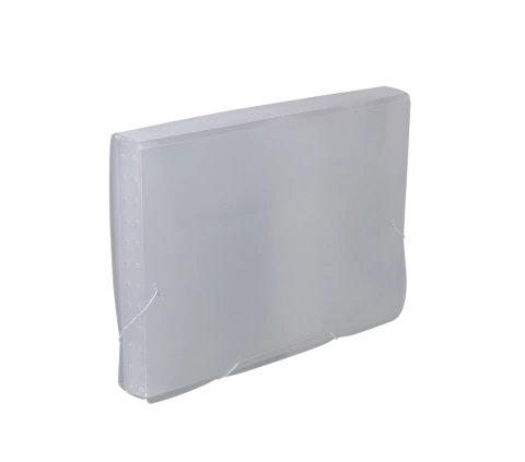 Pasta Sanfonada A-4 com 12 Divisões Cristal - Polibras