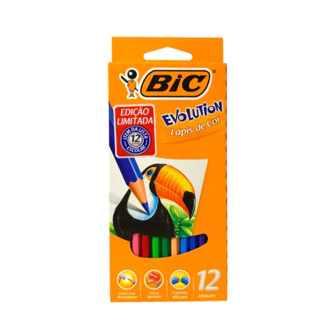 Lápis de Cor com 12 Cores - Bic