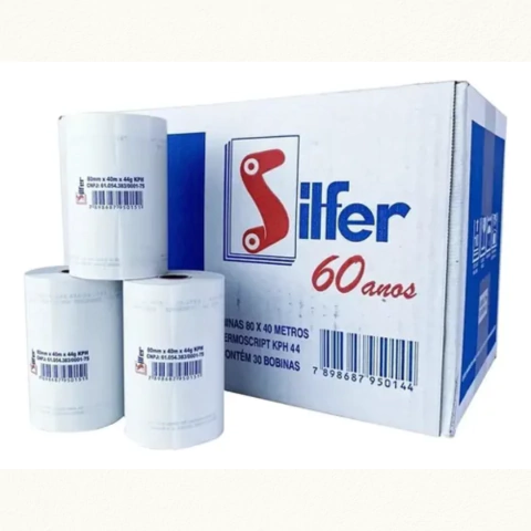 Bobina 01 Via Térmica 80mm x 40mts com 30unds