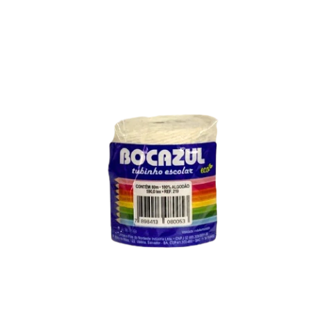 Barbante em Algodão 04 Fios x 80mts Tubinho - Bocazul