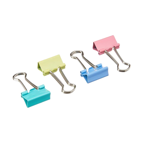 Prendedor Binder 19mm x 10unds Colorido - Leo e Leo