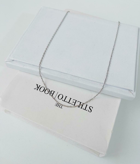 Choker Malha Cadeado Folheado