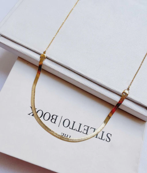 Choker Fita Folheada a Ouro 18K - comprar online