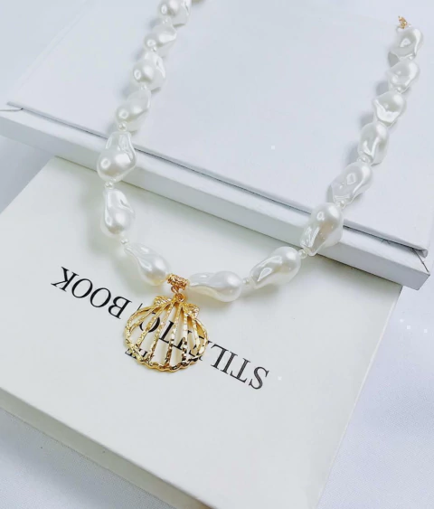 Colar Pérola Concha - comprar online