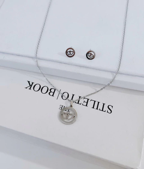 Conjunto Corações Aço inoxidável