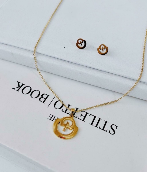 Conjunto Cruz Aço Inoxidável