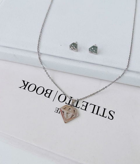 Conjunto Diamante Aço Inoxidável
