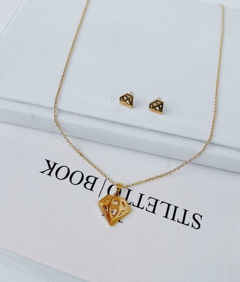 Conjunto Diamante Aço Inoxidável