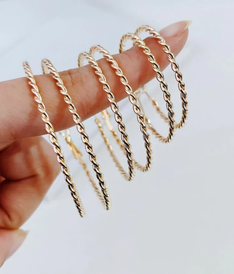 Trio Argola Trançada P - comprar online