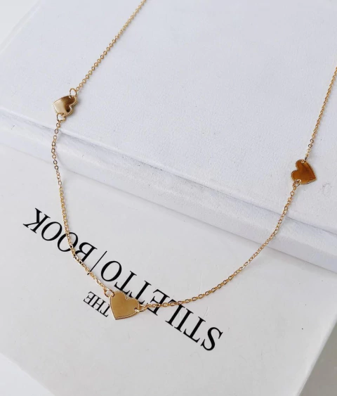 Colar Longo Coração folheado a ouro 18K - comprar online