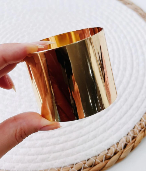 Bracelete Liso Dourado