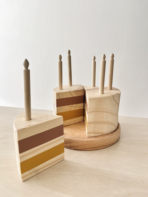 Torta de cumpleaños de madera - comprar online