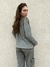 Blusa cinza de manga longa - no name brand