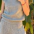 Conjunto Ana de tricot mouse cinza - no name brand