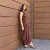 Vestido Ariane ombro só marrom na internet