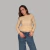 Blusa de tricot de manga longa com peplum