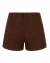 Shorts marrom de suede com taxas - loja online