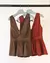 BLUSA DECOTE COM BOTOES FRONTAIS TRICOLINE - ALLURE