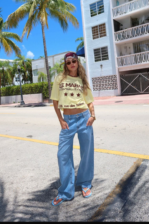 CALCA WIDE LEG JEANS
