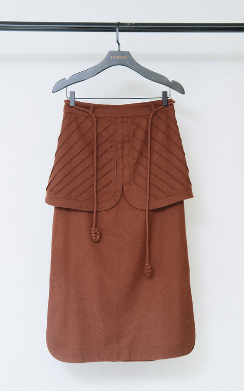 SAIA MIDI COM PALA LINEN MIX IBIZA