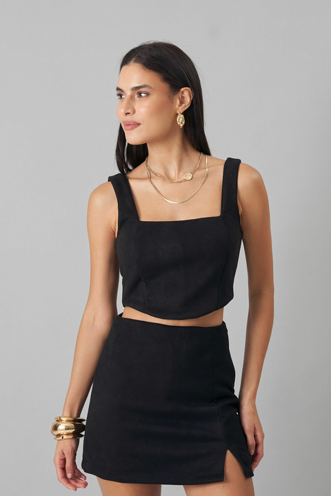 CROPPED SUEDE ALCA LARGA