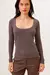 CAMISETA MALHA CANELADA ML Q250301 - ALLURE