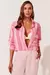CAMISA GABRIELLE ESTAMPA LISTRA BICOLOR ROSA 36