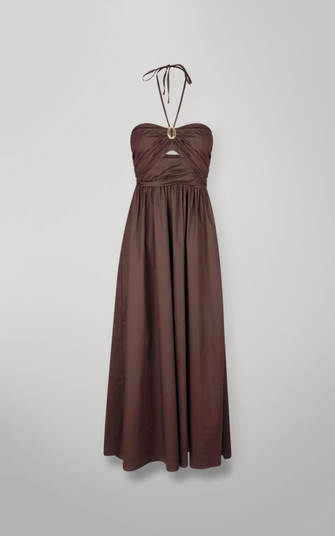 VESTIDO MIDI TOMARA QUE CAIA TRICOLINE