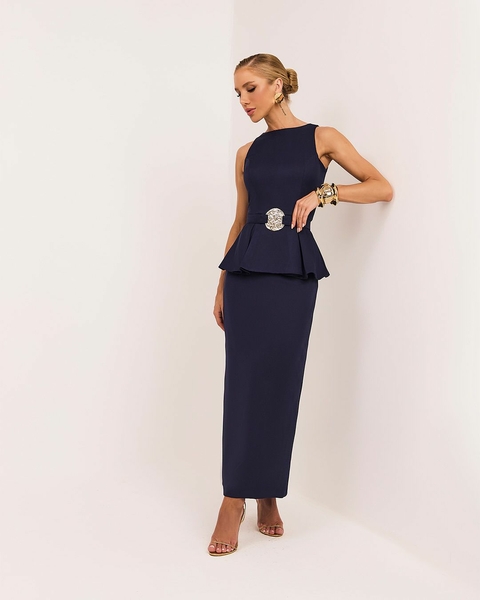 VESTIDO MIDI CONNEXION MARINHO M