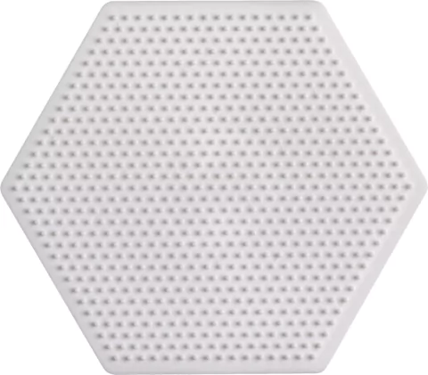 Placa Hexagonal Hama Beads Perler Midi 15 x 15cm PHM15C