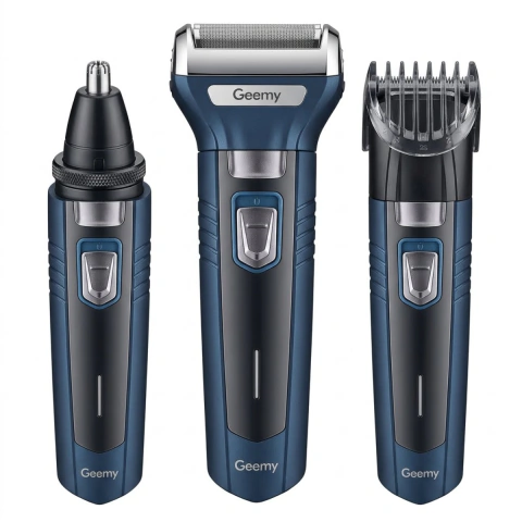 Maquina De Afeitar Patillera 3 en 1 Cortadora Cabello Nariz Inalámbrica Recargable GM566