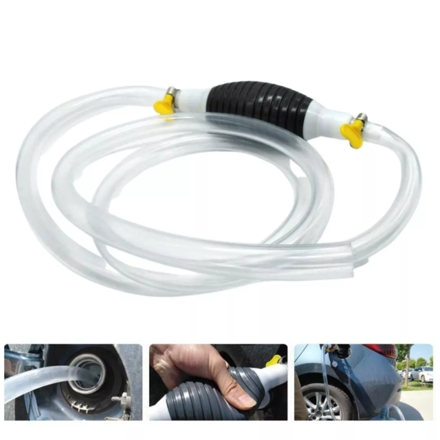 Bomba Manual Manguera Succión Combustible Portatil Gasolina 7221