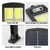 Lampara Panel Solar Exteriores Led Y Sensor Fachadas Pared JX-616E - comprar online