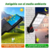 Lampara Panel Solar Exteriores Led Y Sensor Fachadas Pared JX-616E en internet