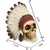 Imagen de Craneo Calavera Indio Guerrero Vikingos Decoracion