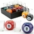 Set X 9 Copas Vidrio Bolas De Billar Pool Shot - Mundonovedad