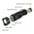 Linterna Led Tactica Recargable Zoom Camping Portatil PT22-4