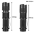 Linterna Led Tactica Recargable Zoom Camping Portatil PT22-4 - Mundonovedad